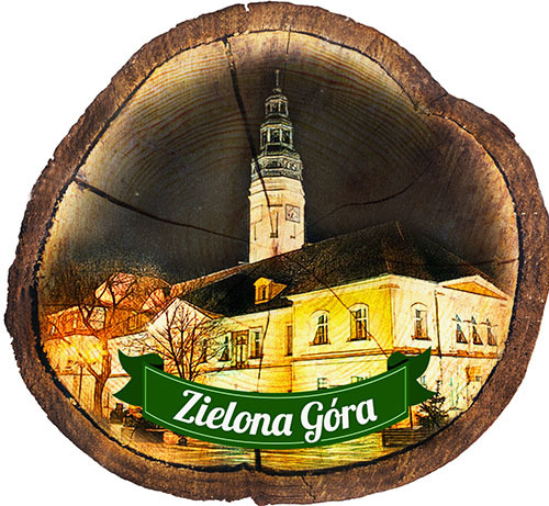 Magnes drewniany pieniek Zielona Góra