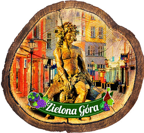 Magnes drewniany pieniek Zielona Góra