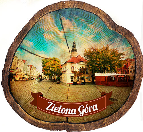 Magnes drewniany pieniek Zielona Góra