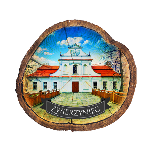 Magnes drewniany pieniek Zwierzyniec
