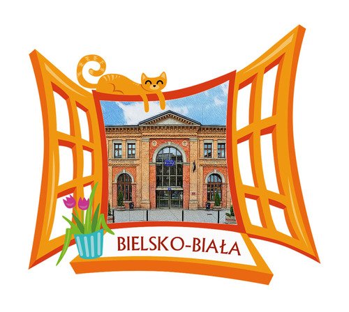 Polyresinowy magnes Okno Bielsko-Biała