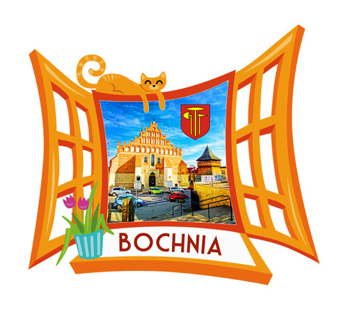 Polyresinowy magnes Okno Bochnia