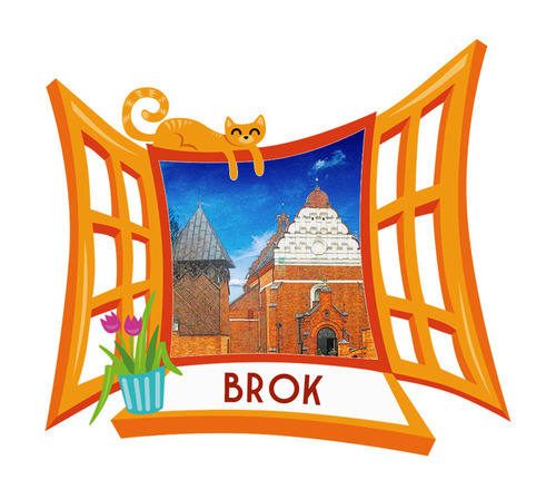 Polyresinowy magnes Okno Brok