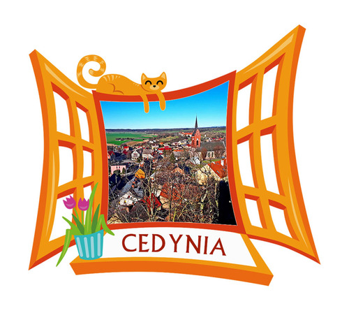 Polyresinowy magnes Okno Cedynia