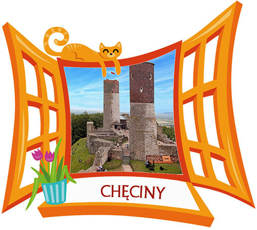 Polyresinowy magnes Okno Chęciny