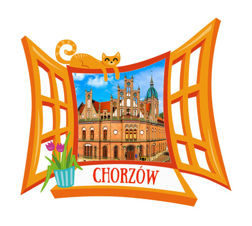 Polyresinowy magnes Okno Chorzów