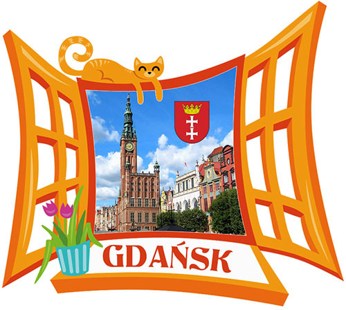 Polyresinowy magnes Okno Gdańsk
