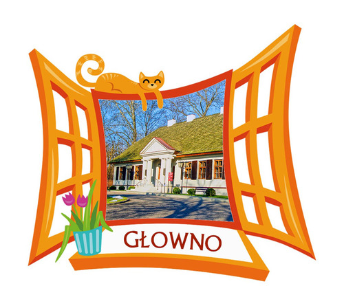 Polyresinowy magnes Okno Głowno