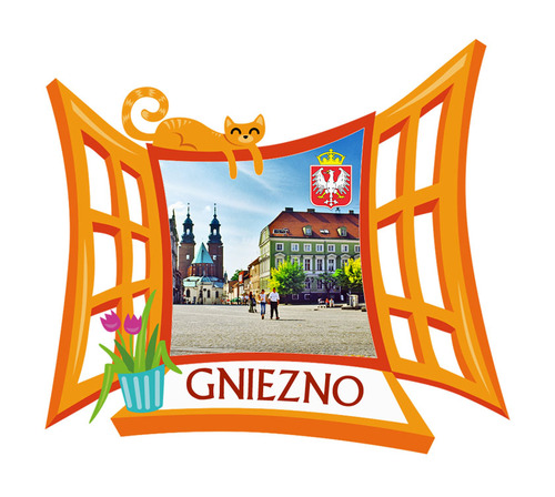 Polyresinowy magnes Okno Gniezno