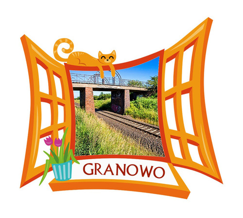 Polyresinowy magnes Okno Granowo