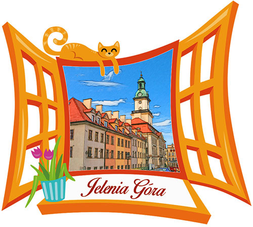Polyresinowy magnes Okno Jelenia Góra