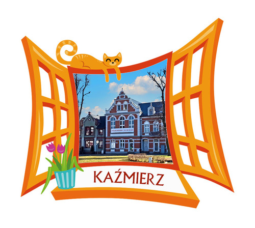 Polyresinowy magnes Okno Kaźmierz