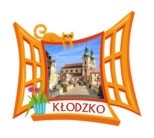 Polyresinowy magnes Okno Kłodzko
