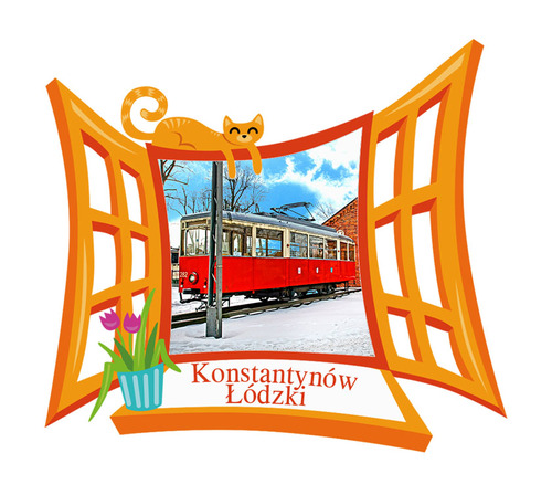 Polyresinowy magnes Okno Konstantynów Łódzki