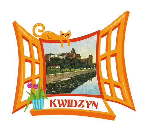 Polyresinowy magnes Okno Kwidzyn