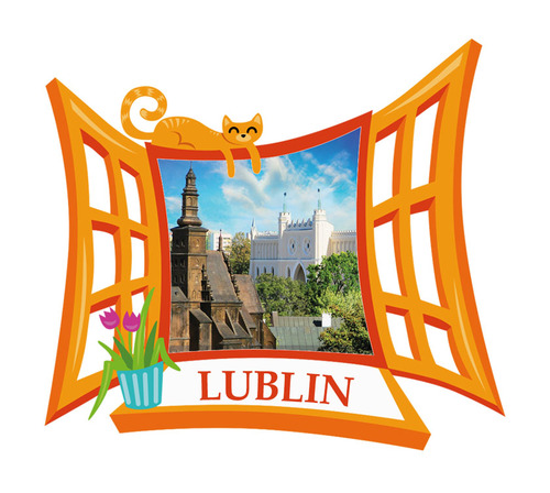Polyresinowy magnes Okno Lublin