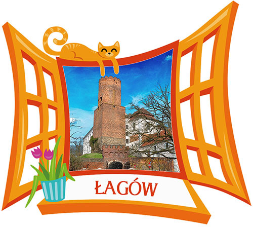 Polyresinowy magnes Okno Łagów