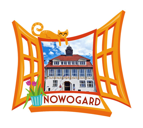Polyresinowy magnes Okno Nowogard