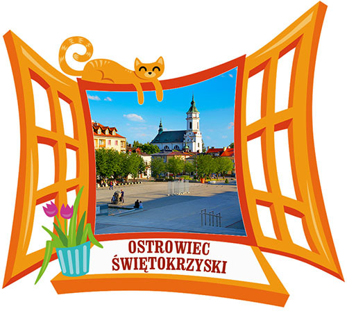 Polyresinowy magnes Okno Ostrowiec Świętokrzyski
