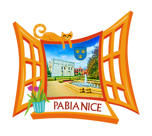 Polyresinowy magnes Okno Pabianice