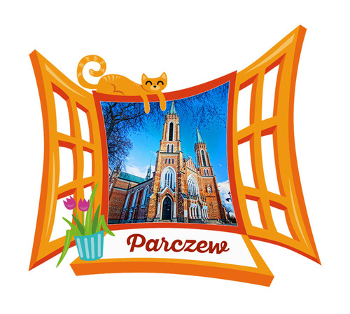 Polyresinowy magnes Okno Parczew