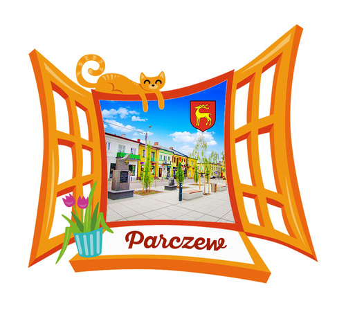 Polyresinowy magnes Okno Parczew