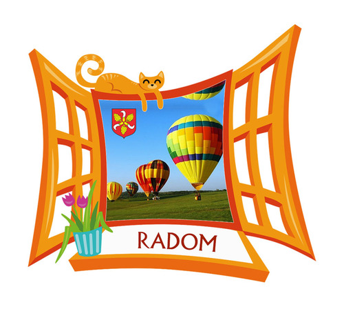 Polyresinowy magnes Okno Radom