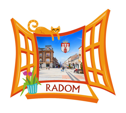 Polyresinowy magnes Okno Radom