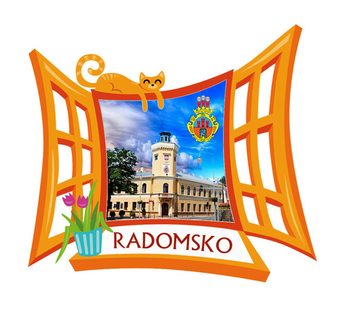 Polyresinowy magnes Okno Radomsko