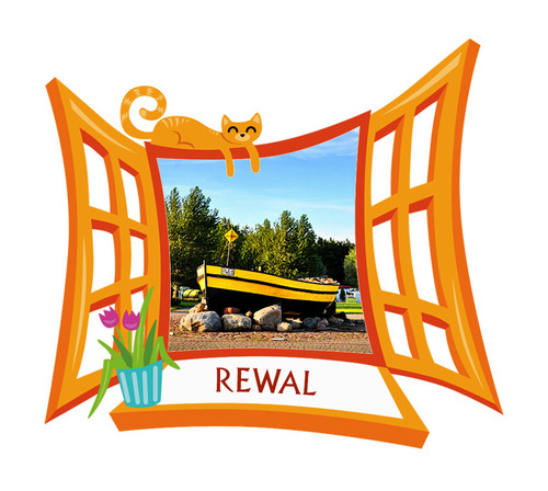 Polyresinowy magnes Okno Rewal