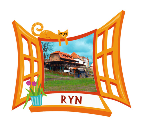 Polyresinowy magnes Okno Ryn