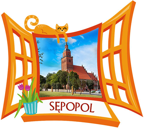 Polyresinowy magnes Okno Sępopol