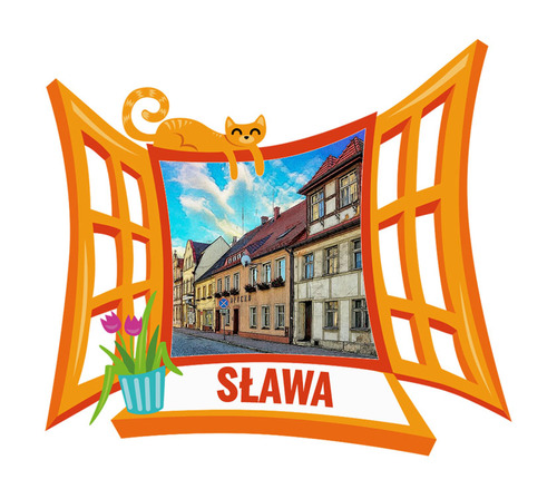Polyresinowy magnes Okno Sława