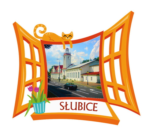Polyresinowy magnes Okno Słubice