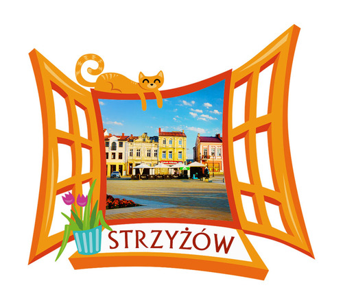 Polyresinowy magnes Okno Strzyżów