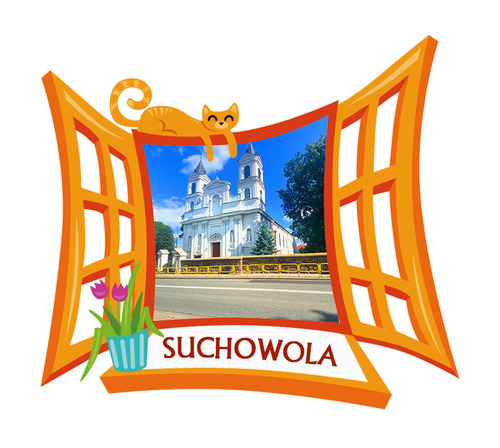Polyresinowy magnes Okno Suchowola