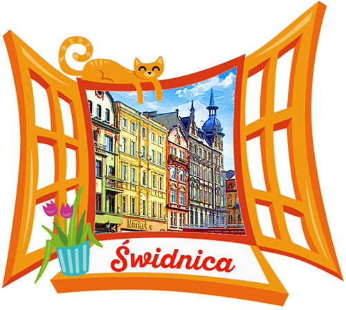 Polyresinowy magnes Okno Świdnica
