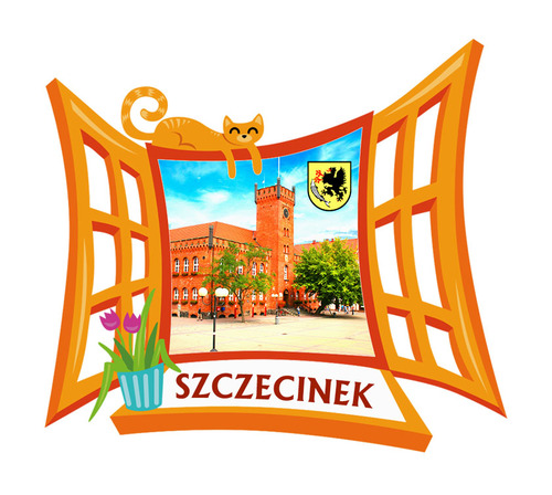 Polyresinowy magnes Okno Szczecinek