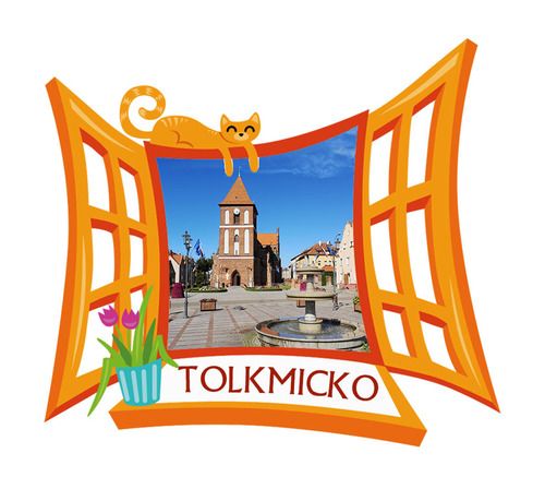 Polyresinowy magnes Okno Tolkmicko