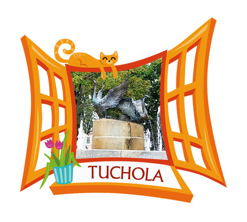 Polyresinowy magnes Okno Tuchola
