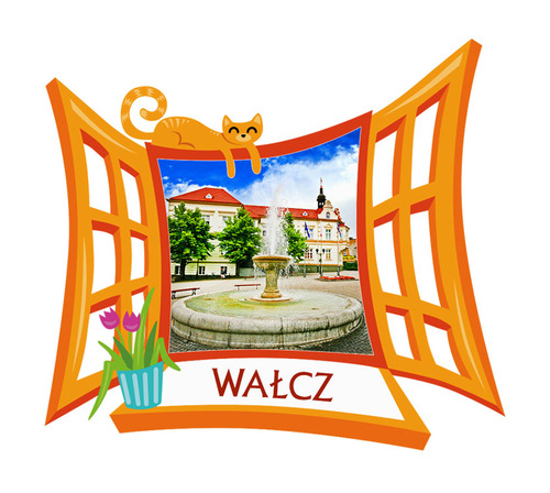 Polyresinowy magnes Okno Wałcz