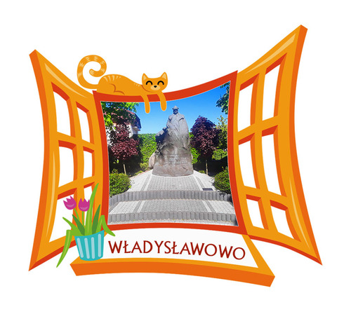 Polyresinowy magnes Okno Władysławowo