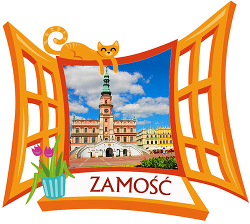 Polyresinowy magnes Okno Zamość