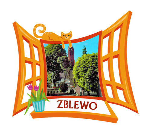Polyresinowy magnes Okno Zblewo