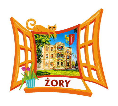 Polyresinowy magnes Okno Żory
