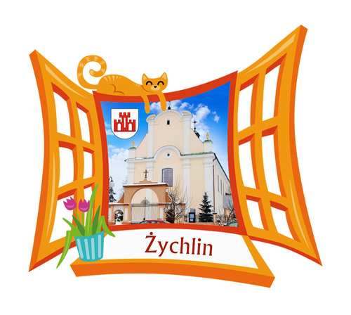 Polyresinowy magnes Okno Żychlin