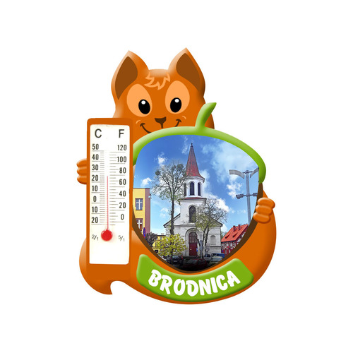 Polyresinowy magnes wiewiórka Brodnica