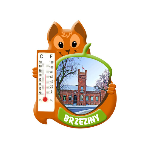 Polyresinowy magnes wiewiórka Brzeziny