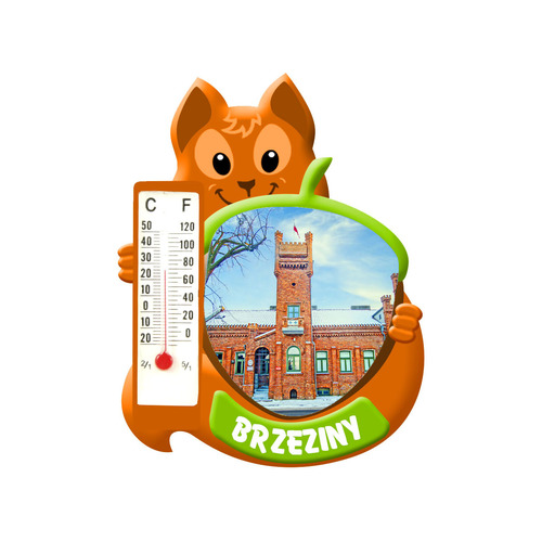 Polyresinowy magnes wiewiórka Brzeziny