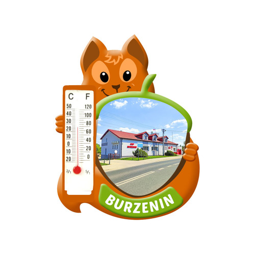 Polyresinowy magnes wiewiórka Burzenin